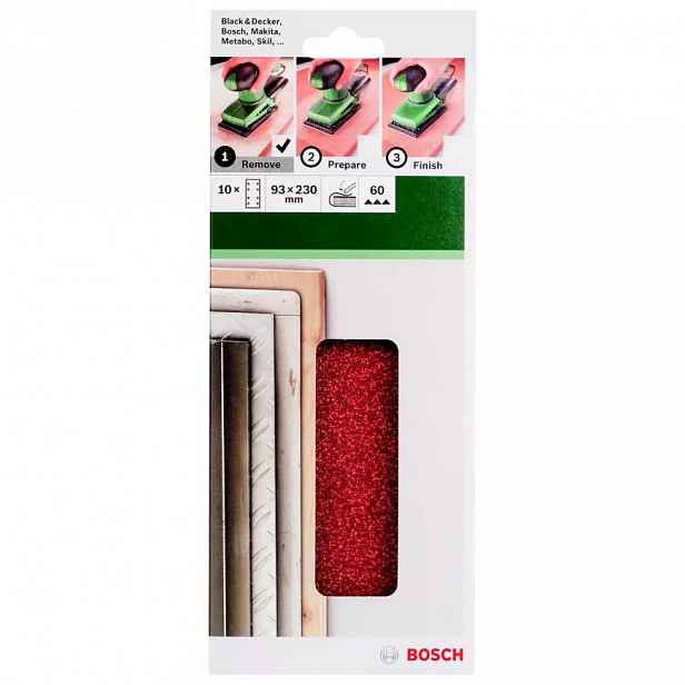Brusný papír Ř93x230 Mm, G60, 8 Děr, Svorka