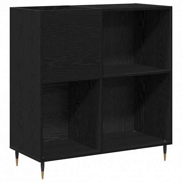 vidaXL Skříň na gramofonové desky Černý dub 85 x 38 x 89 cm