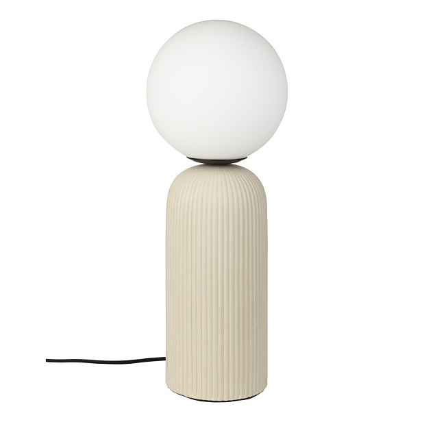 Béžová keramická stolní lampa se skleněným stínidlem (výška 53 cm) Dash – Zuiver