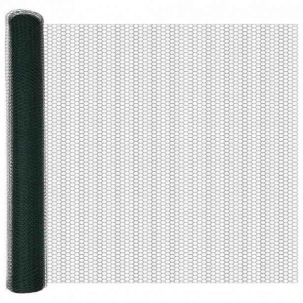 vidaXL Hexagonální oplocení 1 x 50 m PVC Zelená