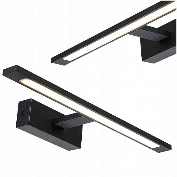 Koupelnové Nástěnné Svítidlo Isla 12W Led 41CM Variabilní Barva Cct Černá Třída IP44