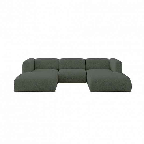 ALTDECOR SEDACÍ SOUPRAVA DO U MIRA-U1 317x179x70 Zelená Velur