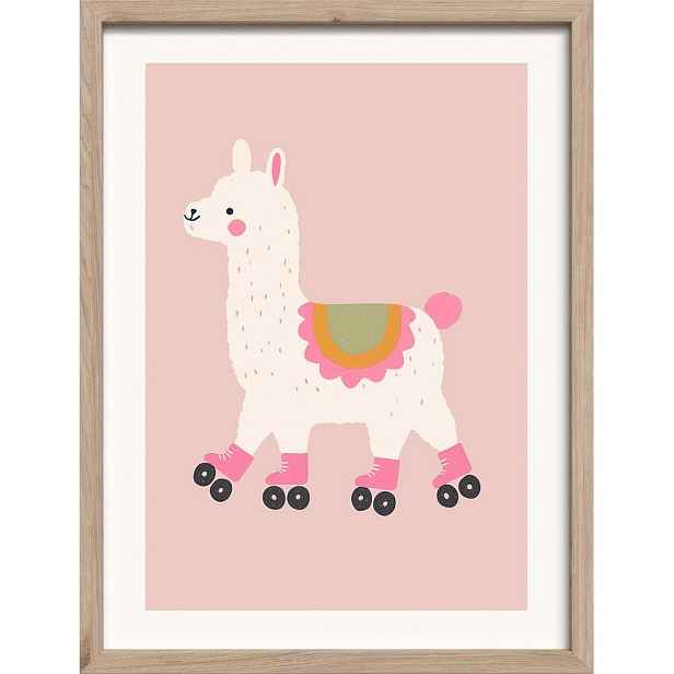 Dětský obrázek 30x40 cm Roller Llama – Styler