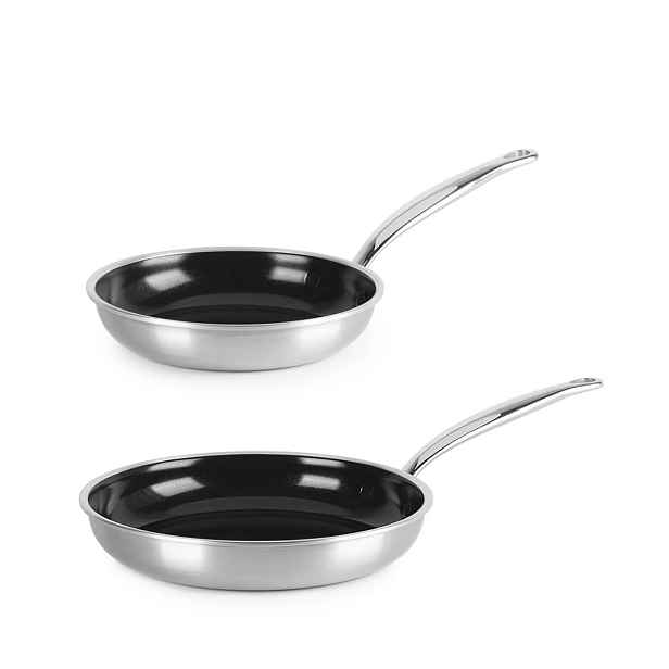GreenPan Premiere sada 2 nerezových pánví s keramickým povrchem, 20 + 28 cm CC005002-001