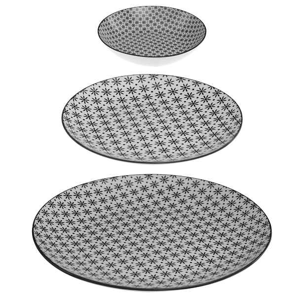 Jídelní Servis pro 6 osob Bohemia – květinový porcelán