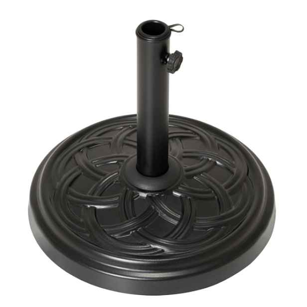 Garthen SC00252 podstavec na slunečník kulatý černý 15 kg