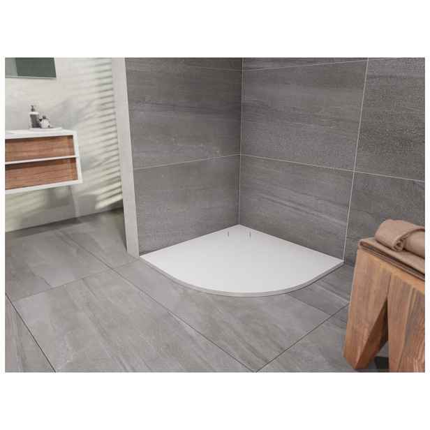Vanička sprchová Lansanit LUX 900×900×25 mm R 550 litý mramor