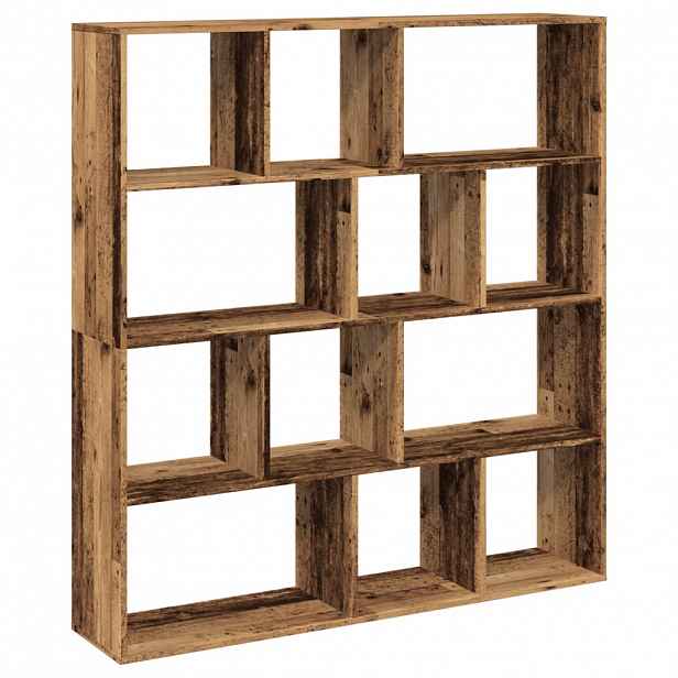 vidaXL Knihovna old wood 132 x 29 x 141,5 cm kompozitní dřevo