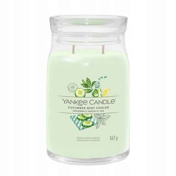Yankee Candle Cucumber Mint Cooler velká vonná svíčka 567 g