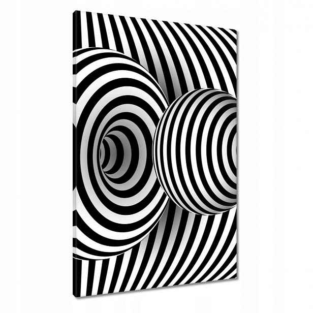 Obrazy 60x90 Abstrackja černobílá