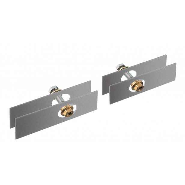 Axor Universal - Sada pro oboustrannou montáž skla, chrom 42841000