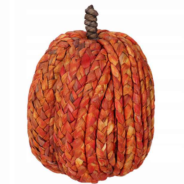Dýňová Dekorace Podzimní Oranžová Stylová Průměr 20 CM Jako Dárek