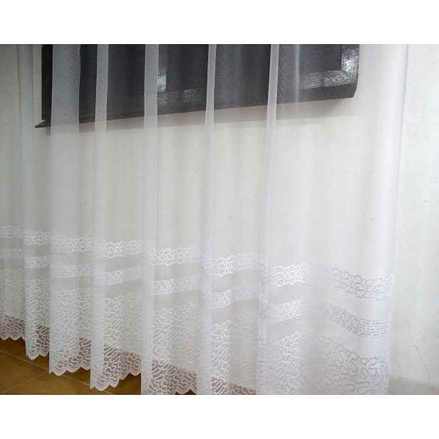 Mg Záclona 618/333 Bílá 250X250 cm Hotová S Páskou K