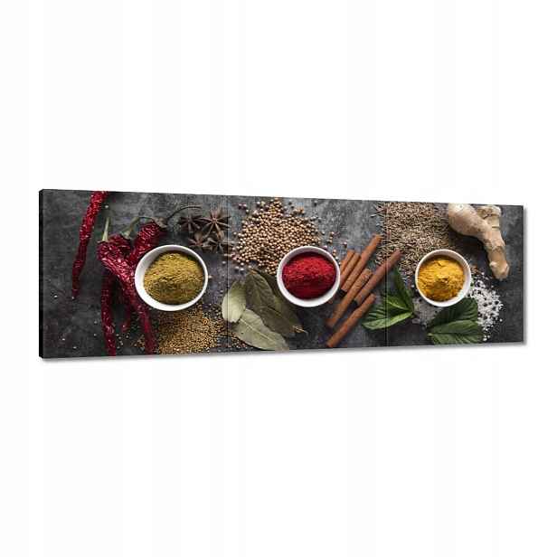 Obrazy 120x40 Kořenící triptych Hot