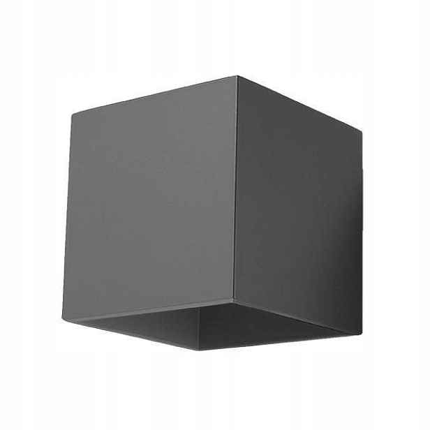 Sollux Lighting Nástěnné svítidlo Quad 1 Antracit hliník G9 40W Vnitřní
