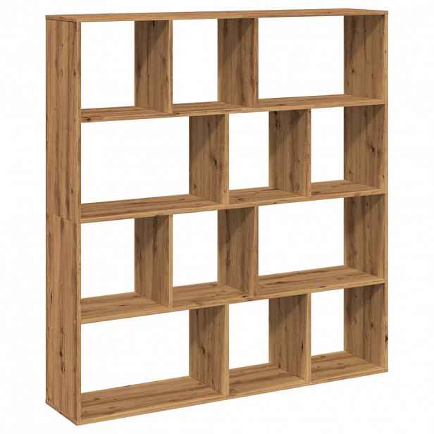 vidaXL Knihovna dub artisan 132 x 29 x 141,5 cm kompozitní dřevo