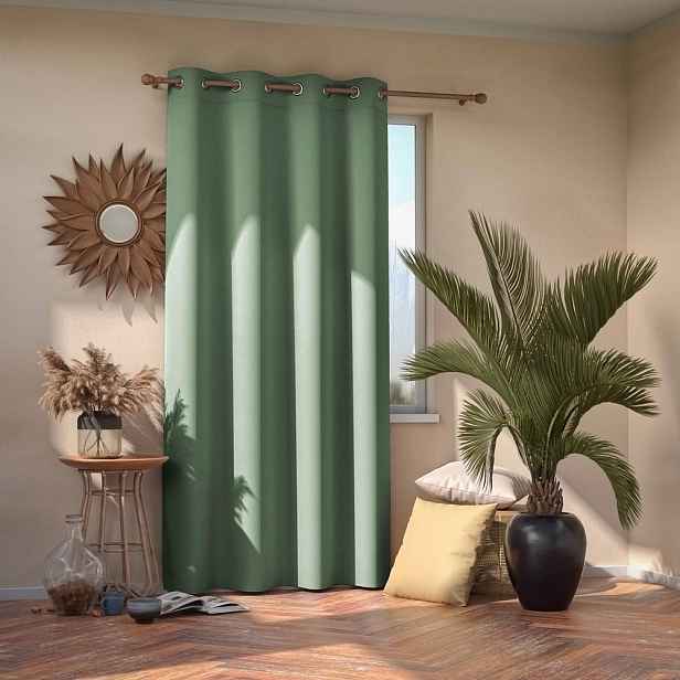 Závěs Blackout EYELETS mentol, 140x245 cm, 1 ks