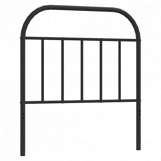 vidaXL Kovové náhradní čelo postele černé 90 cm