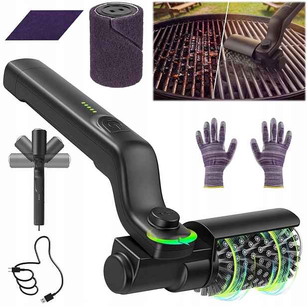 Elektrický Kartáč, Škrabka Na Čištění Grilu, Bezdrátová