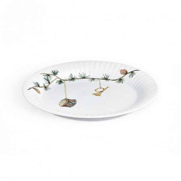 Porcelánový vánoční talíř Kähler Design Hammershoi Christmas Plate, ⌀ 19 cm