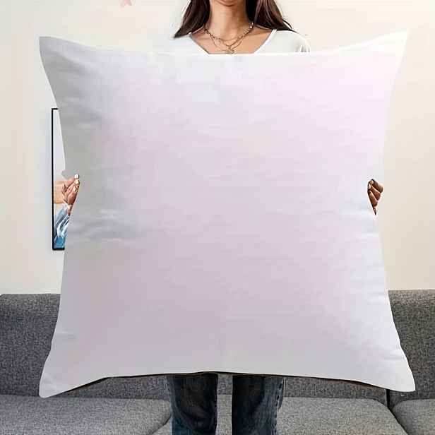 TEMU Nový minimalistický jednobarevný krátký plyšový dekorativní povlak na polštář, oboustranný tisk ve 3 velikostech: 60cm*60cm, 65cm*65cm a