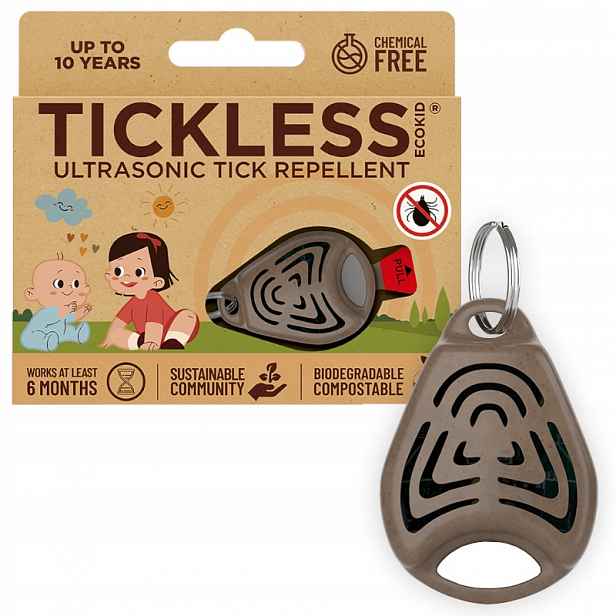 Tickless Eco Kid Odpuzovač klíšťat Hnědý