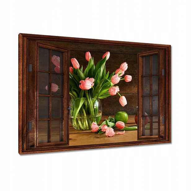Obrazy 90x60 Červené tulipány