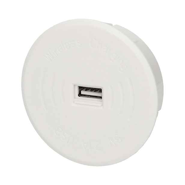 Bezdrátová nabíječka s Usb portem, bílá