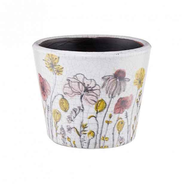 Butlers EVERGREEN Květináč květiny 14 cm - bílá