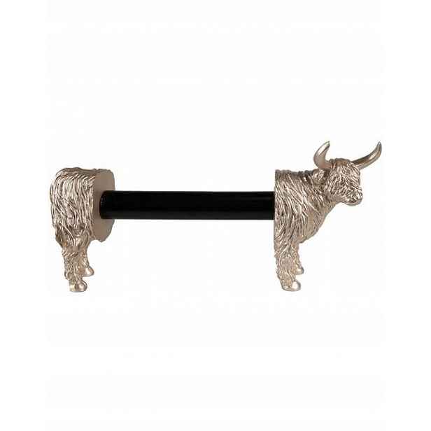 Držák kuchyňských rolí kráva Cow Gold 46*11*21 cm