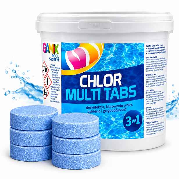 Gloncidní Tablety Chlor Multi 3V1 3 Kg 200 G 15X200 G Do Bazénu Chemie