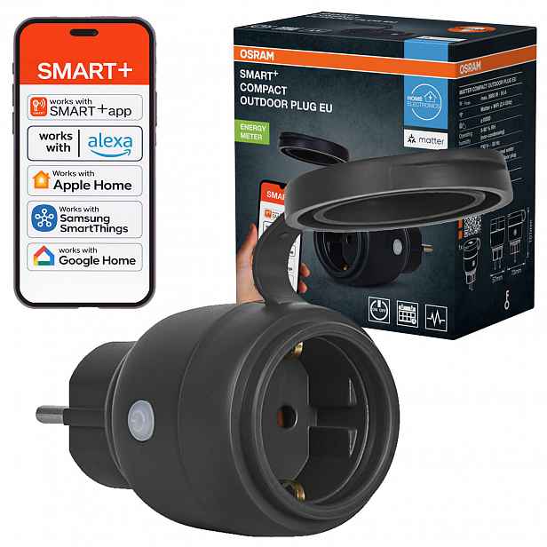 Inteligentní zásuvka Venkovní zásuvka s krytím IP44 Osram Smart WiFi