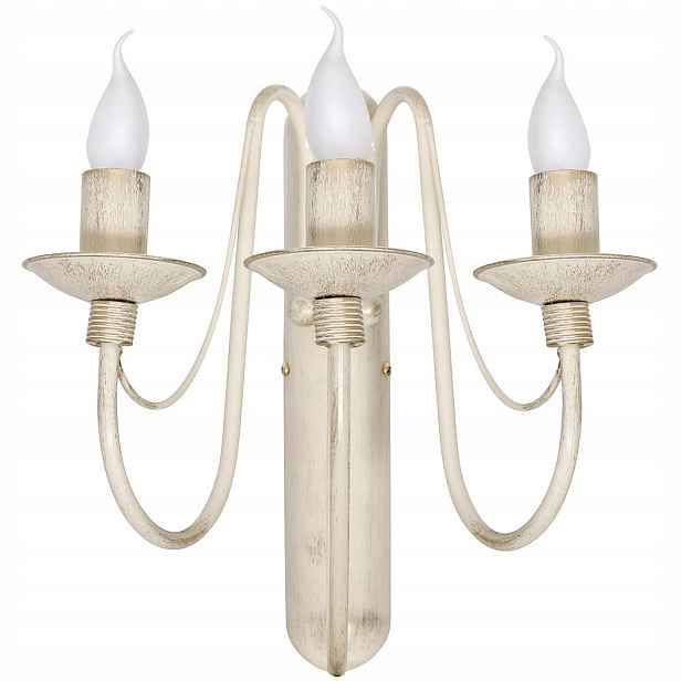 Nástěnná lampa Aldex Růže Provensálská 397Y9, 3xE14, béžová