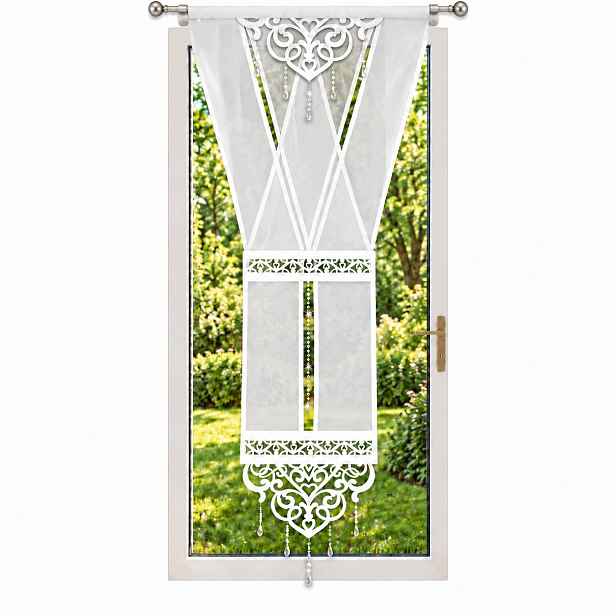 Dekorativní Ažurový Panel 120x250 Hotová záclona Panely do obýváku kuchyně