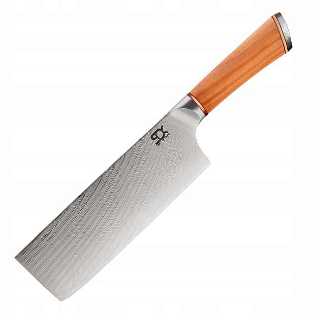 Nůž na zeleninu Nakiri 170 mm Sok Olive Sunshine Damascus