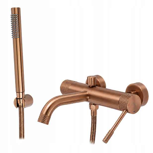 Rea Vana Baterie Venti Brushed Copper Nástěnná S Výtokem