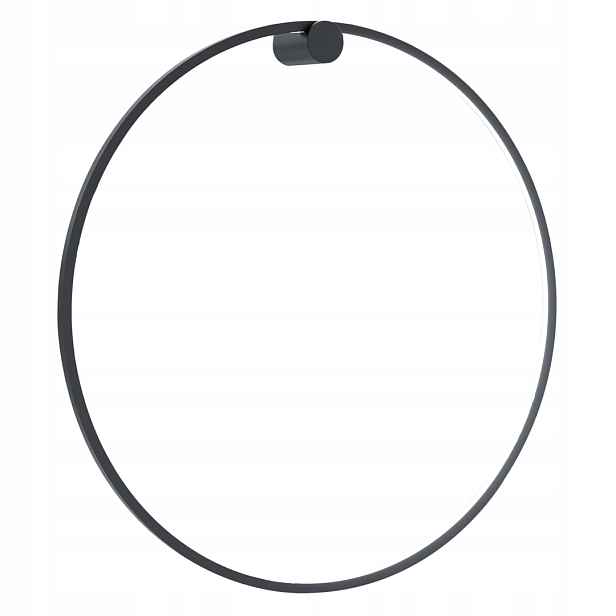 Koupelnové nástěnné svítidlo černé Led 46W Ø80 cm Saturno Milagro
