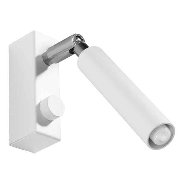 Bílé bodové svítidlo 10x3 cm Tiden – Sollux