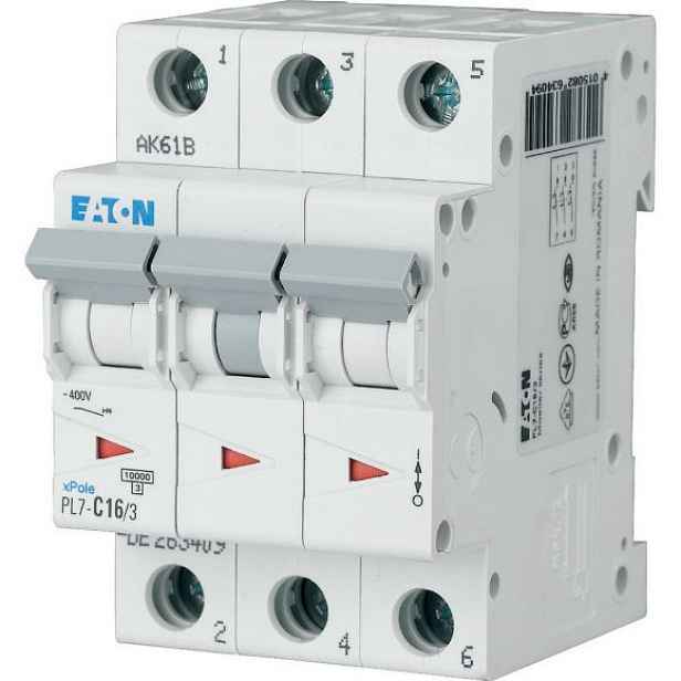 Jistič Eaton PL7-C63/3 3-pól char.C