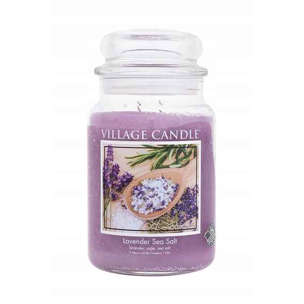 Levandulová svíčka Sea Salt Village Candle 1 ks
