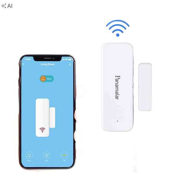 Magnetický bezdrátový WiFi senzor dveří a oken 2 4 GHz 2 Aaa od společnosti Google