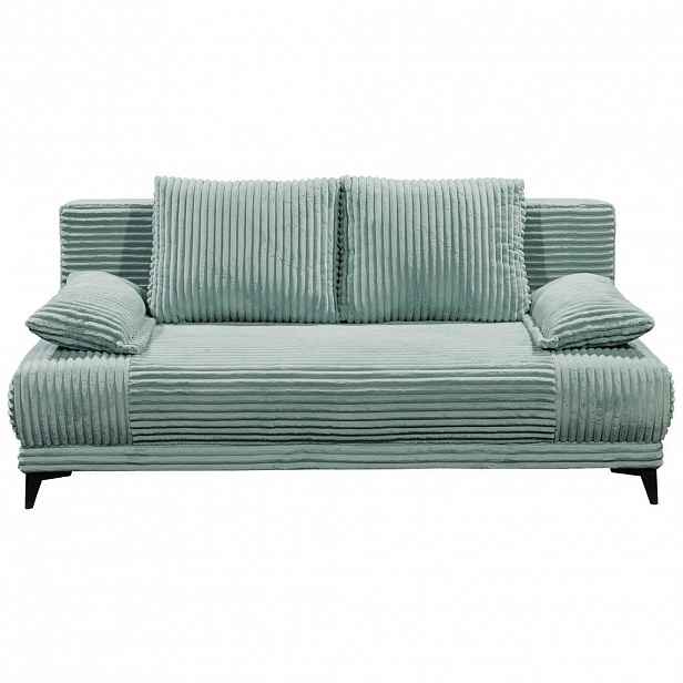 MID.YOU ROZKLÁDACÍ POHOVKA, textil, pastelově zelená
