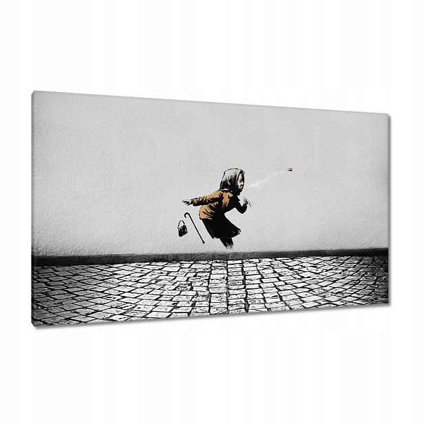 Obrazy 120x70 Banksy Kýchající babička
