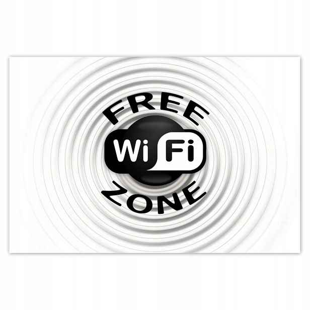 Plakáty 185x125 Free Wifi Zone