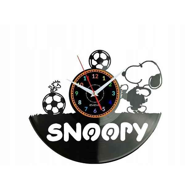 Snoopy Dárek Originální dekorace do domu Hodiny z vinylové desky