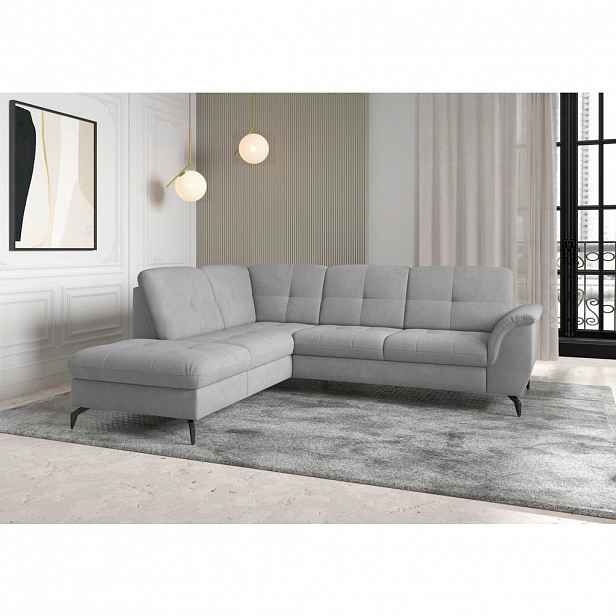Sit & More ROHOVÁ SEDAČKA, textil, šedá