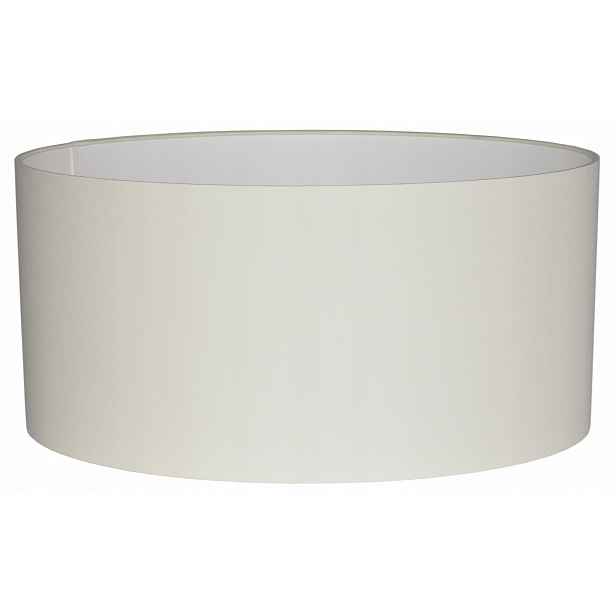 Elegantní Abažur Zavinovací Okraje válec tuba stínidlo 50 cm E27 Krémová Mirano