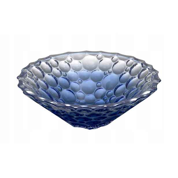 Křišťálová mísa 30 cm Jihlava Lisboa Ombre Blue