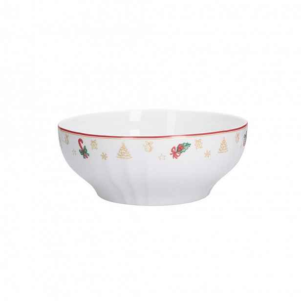 Miska na salát La Porcellana Bianca Christmas Edition 23 cm