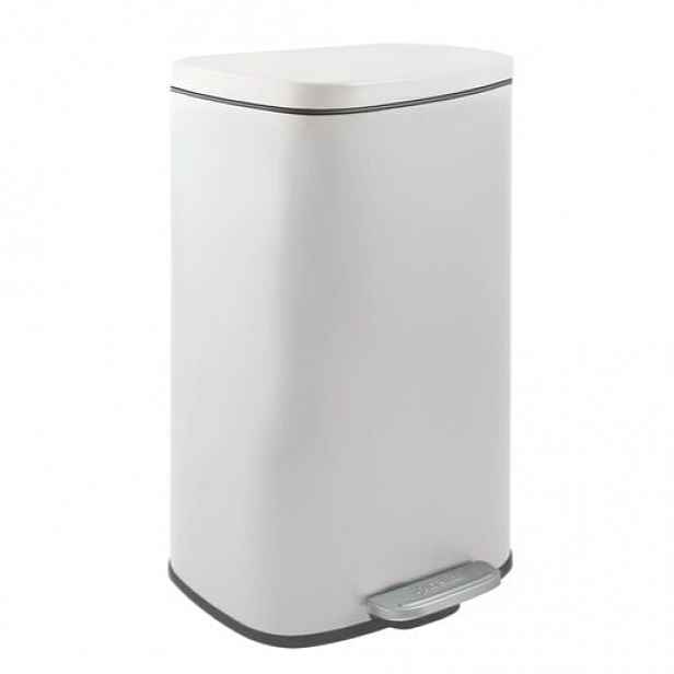 Spirella Spirella pedálový odpadkový koš akira matná bílá ocel soft-close 30 l 10.21567